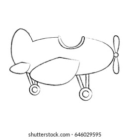 cute airplane flying icon