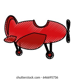 cute airplane flying icon