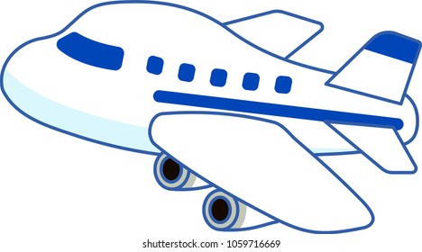 Cute airplane illustration