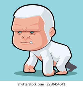 Casualmente, un gorila de Albino