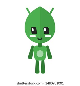 Cute Alien Baby icon vector Logo element and design. An extraterrestrial and intelligent life concept element. Can be used for web and mobile development. Suitable for Info-graphic
