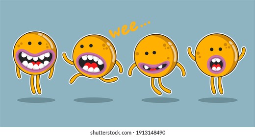 Cute Alien Character Cartoon Illustration Activity