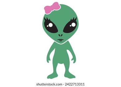 Cute Alien, Alien Face,  outer space set, alien  bundle, cute cartoon,  kawaii clipart bundle, aliens vector, UFO cut files, UFO vector, alien believe, I want to be