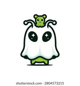 cute alien ghost and