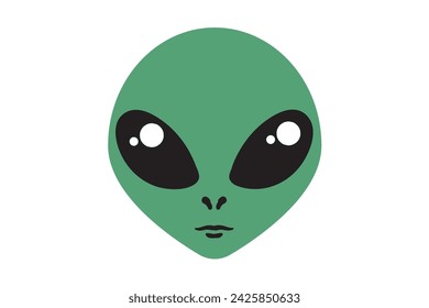 Cute alien, alien head, alien face, martian, sci-fi, outer space, cute cartoon, alien shirt, kawaii clipart, UFO cut files, UFO vector