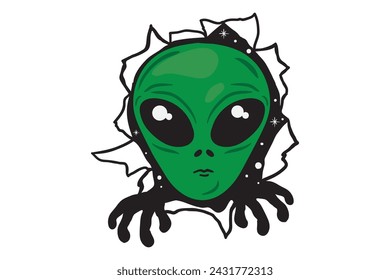 Cute alien, alien head, alien face, martian, sci fi, outer space set, alien bundle, cute cartoon, kawaii, clipart, aliens vector, ufo cut files, ufo vector