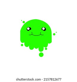 cute alien icon vector drawing
