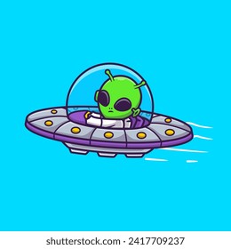 Cute Alien Riding Ufo Spaceship Cartoon Vector Icon
Illustration. Science Technology Icon Concept Isolated
Premium Vector. Flat Cartoon Style