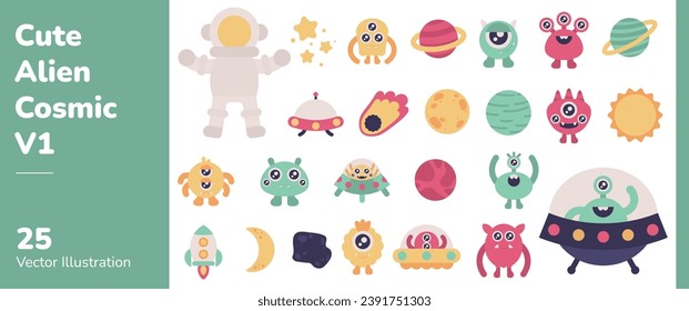 Cute Alien Space Art Cosmic 1