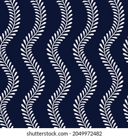 lindo en todo el patrón de hoja vectorial transparente en fondo marino