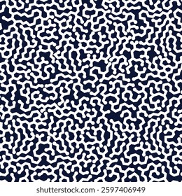 cute all over seamless vector white triangle pattern on navy background