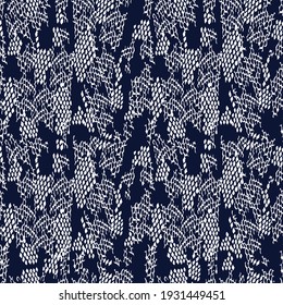 cute all over white abstract pattern on navy background