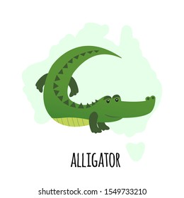 cute crocodile silhouette