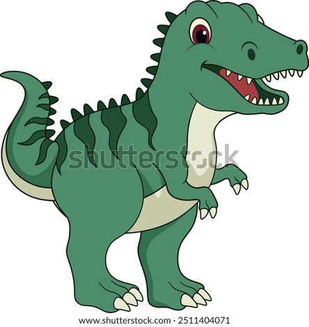 A Cute Allosaurus Dinosaur Illustration