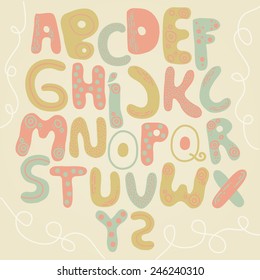 Cute alphabet