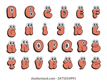 Cute Alphabet Character Element Set