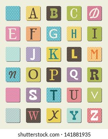 cute alphabet design. vector illustration