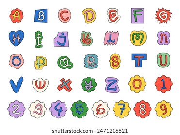 Cute Alphabet Ransom Note Element