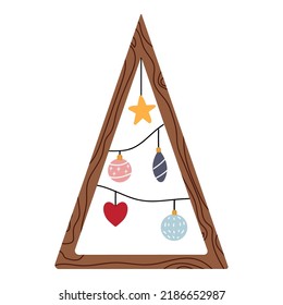 Cute alternative Öko-Weihnachtsbaum