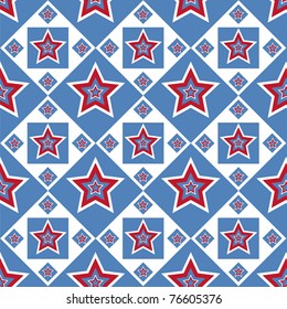 cute american colored stars pattern