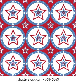 cute american colored stars pattern