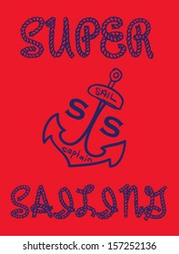 cute anchor vector