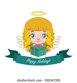Cute angel banner