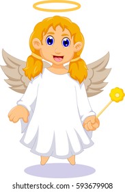 cute angel cartoon for you design