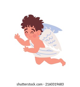 cute angel character icon isolated