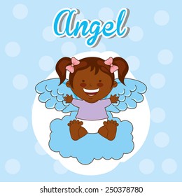 cute angel design, vector illustration eps10 graphic 