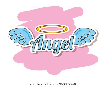 cute angel design, vector illustration eps10 graphic 