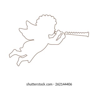cute angel design, vector illustration eps10 graphic 