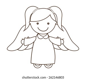 cute angel design, vector illustration eps10 graphic 