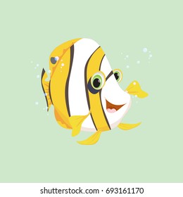 cute angel fish cartoon