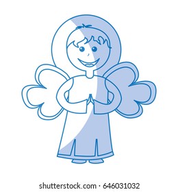 cute angel manger character