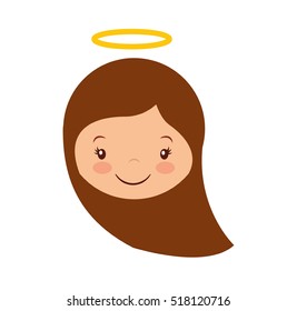cute angel manger character vector illustration design