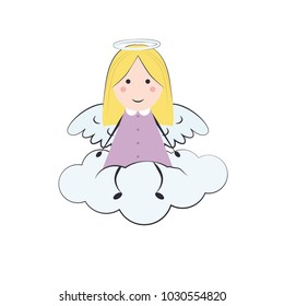 Cute Angel on The Cloud