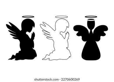 Ángel lindo. para abrir el Navegador. ilustración vectorial. aislado de fondo blanco.