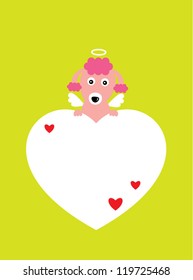 cute angel valentine message