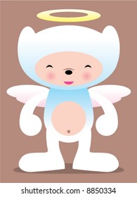cute angel vector manga illustration! Very easy to pose or make your own edits