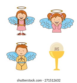 cute angels design, vector illustration eps10 graphic 