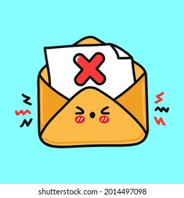 Cute angry letter character. Vector hand drawn cartoon kawaii character illustration icon. Isolated on blue background. Ltter character concept