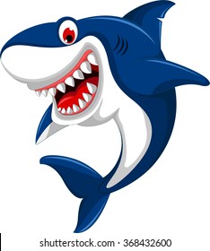 Angry Shark Cartoon Stock Vector (Royalty Free) 262159394 | Shutterstock