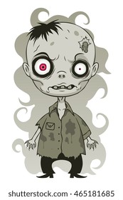Cute angry zombie