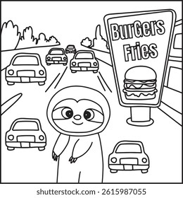 Cute Animal Activities Coloring Pages For All Ages. Animal Coloring Page.
