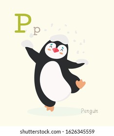 Cute Animal Alphabet Series A-Z for kids education. 
