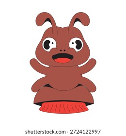 Niedliche Tier Ameise Hand Puppe Cartoon Illustration
