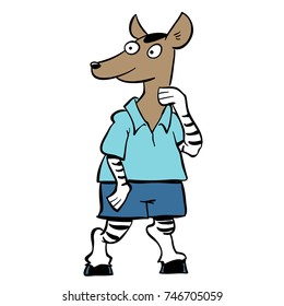 Cute animal from Argentina: okapi