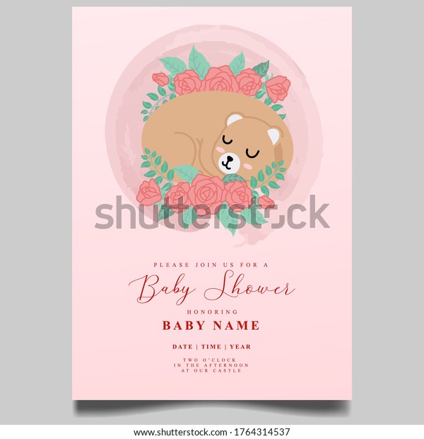 cute\
animal baby shower invitation editable\
template