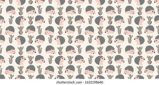 cute animal background seamless pattern for new born baby pattern